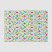 Retro Vintage Weihnachtsschmuck Seidenpapier (Vorderseite)