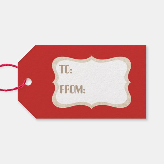 Retro Vintage Weihnachtsschneemann Namensschild Geschenkanhänger (Rückseite Horizontal)