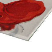 Retro Vintage Weihnachtsschneemannskarton Schneidebrett (Ecke)