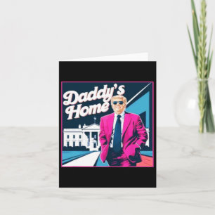 Retro Vintage Weißen Haus Patriotisches Willkommen Karte