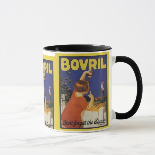Retro Vintage Werbung, Bovril Tasse (Rechts)