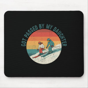 Retro Vintage Wurde von meiner Tochter getreten Lu Mousepad