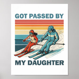 Retro Vintage Wurde von meiner Tochter getreten Lu Poster