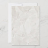 Retro Vintage-Zeitungs-Hochzeitseinladung (Rückseite)