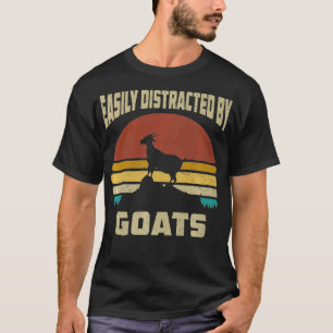 Retro Vintage Ziege Bauer Geschenke leicht abgelen T-Shirt