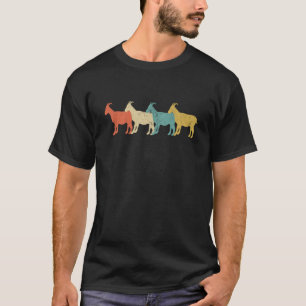 Retro Vintage Ziegen 80er 90er Bauernhof Tier Zieg T-Shirt