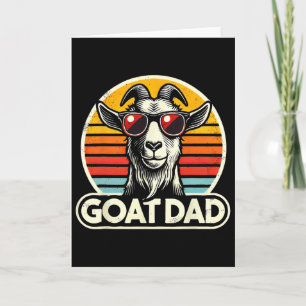 Retro Vintage Ziegenvater Best Goat Daddy Lustiger Karte
