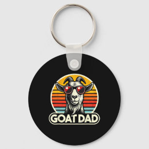Retro Vintage Ziegenvater Best Goat Daddy Lustiger Schlüsselanhänger