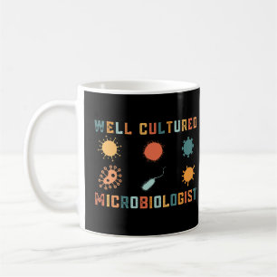 Retro Vintage Zitat Gut Kulturierter Mikrobiologe Kaffeetasse