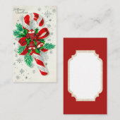 Retro Vintage Zuckerstange addieren Visitenkarte (Vorne/Hinten)