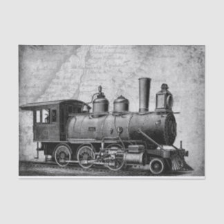 Retro, Vintage-Zug, Steampunk-Stil, Sci-Fi-Thema Seidenpapier