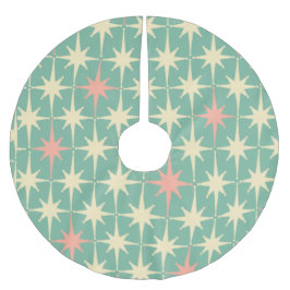 Retro Vintager 50er 60er Mitte Jahrhundert Atomic  Polyester Weihnachtsbaumdecke