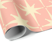 Retro Vintager 50er Mitte des Jahrhunderts Atomsta Geschenkpapier (Rolleneckpunkt)