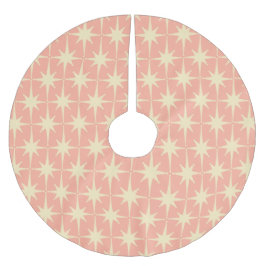 Retro Vintager 50er Mitte des Jahrhunderts Atomsta Polyester Weihnachtsbaumdecke