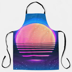 Retro Vintager 80er oder geometrischer Stil der 90 Schürze