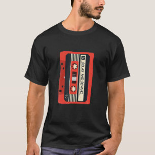 Retro Vintager 80er Relax und Rewind-Musikkassette T-Shirt