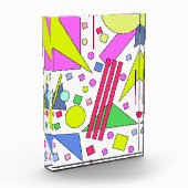 Retro Vintager 80er und 90er-Jahre-Stil Fotoblock (Links)