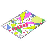 Retro Vintager 80er und 90er-Jahre-Stil Notizblock (Linke Seite)