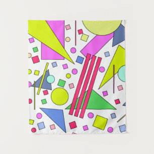 Retro Vintager 80er und 90er-Jahre-Stil Wandteppich