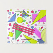 Retro Vintager 80er und 90er-Jahre-Stil Wandteppich (Vorderseite (Horizontal))