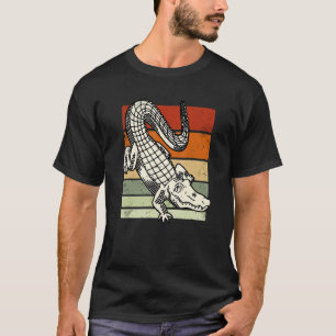 Retro Vintager Alligator Gator Krokodil Zootier T-Shirt