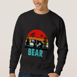 Retro Vintager Bär für Bärenliebhaber Sweatshirt