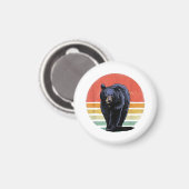 Retro Vintager Bär Magnet (Vorderseite/Rückseite)