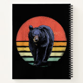 Retro Vintager Bär Notizblock (Rückseite)