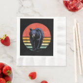 Retro Vintager Bär Serviette (Beispiel)