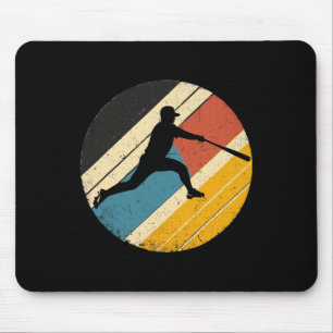 Retro Vintager Baseballspieler und -lüfter für Män Mousepad