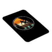 Retro Vintager Berg Klettergarten Magnet (Rechte Seite)