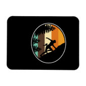 Retro Vintager Berg Klettergarten Magnet (Horizontal)