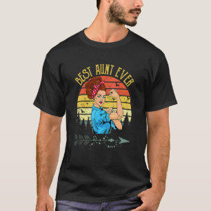 Retro Vintager Bester Tante je Muttertag T-Shirt