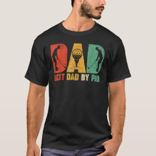 Retro Vintager bester Vater Par Golf Golfer Vater T-Shirt