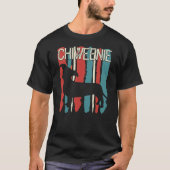 Retro Vintager Chiweenie Hund T-Shirt (Vorderseite)