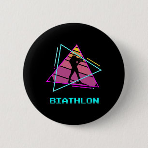 Retro Vintager Clic Biathlon Biathlete 3 Button