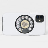 retro Vintager Drehskala-Telefontelefonkasten Case-Mate iPhone Hülle (Rückseite (Horizontal))