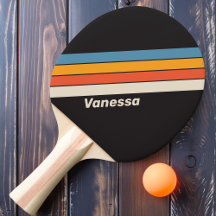 Retro Vintager dunkler Regenbogen Streifen mit Nam