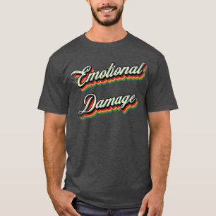 Retro-Vintager emotionaler Schaden T-Shirt