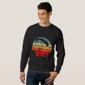 Retro Vintager Fallschirmspringer Skydiver-Geschen Sweatshirt (Vorne ganz)