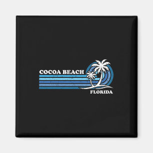 Retro Vintager Familienurlaub Florida Cocoa Strand Magnet