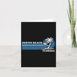 Retro Vintager Familienurlaub Florida Destin Stran Karte