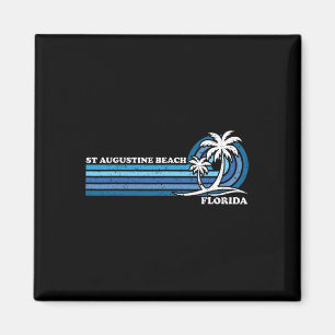 Retro Vintager Familienurlaub Florida St. Augustin Magnet