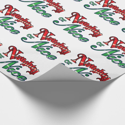 Retro Vintager frecher oder schöner Geschenkpapier (Ecke)