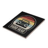 Retro-Vintager Funkkopf Fliese (Seite)