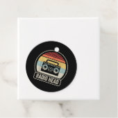 Retro-Vintager Funkkopf Geschenkanhänger (Beispiel)