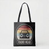 Retro-Vintager Funkkopf Tasche (Vorderseite)