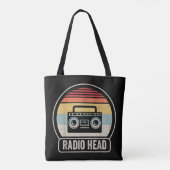 Retro-Vintager Funkkopf Tasche (Rückseite)