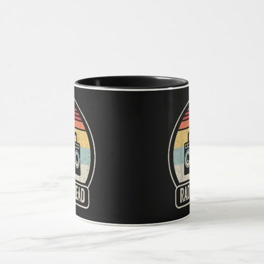 Retro-Vintager Funkkopf Tasse (Zentrum)