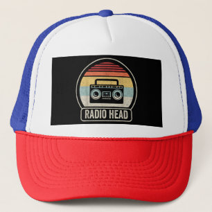 Retro-Vintager Funkkopf Truckerkappe